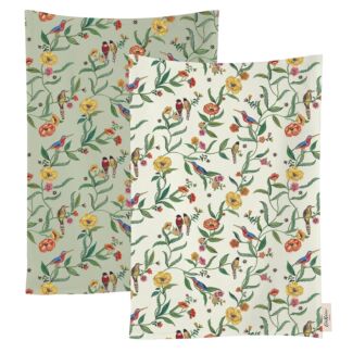 Summer Birds Set of 2 Tea Towels