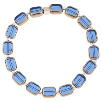 Blue Golden Edges Bracelet