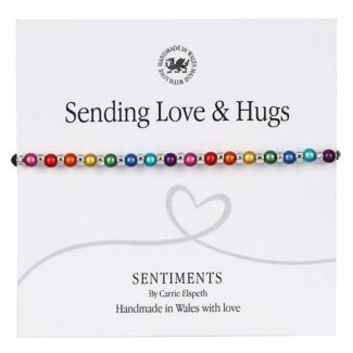 Sending Love & Hugs Sentiment Bracelet