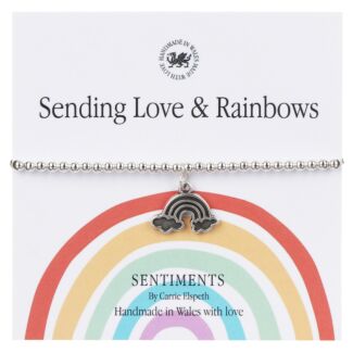 ‘Sending Love & Rainbows’ Sentiment Bracelet
