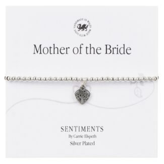 ‘Mother of the Bride’ Wedding Sentiment Bracelet