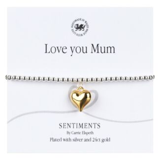 ‘Love You Mum’ Sentiment Bracelet