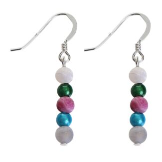 Blues Miracle & Agate Earrings