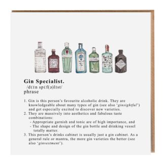 Country Gent ‘Gin Specialist’ Card