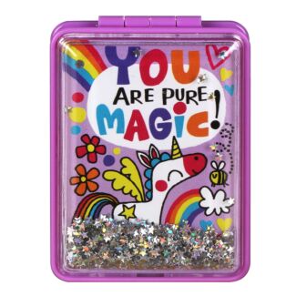 Purple Unicorn ‘Your Are Pure Magic’ Compact Mirror