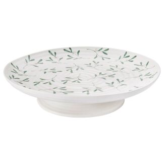 Mistletoe Amor Footed Cake Stand