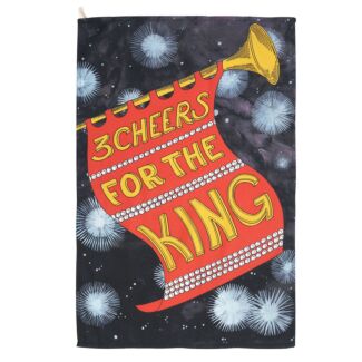 King Charles III Coronation Trumpet Tea Towel