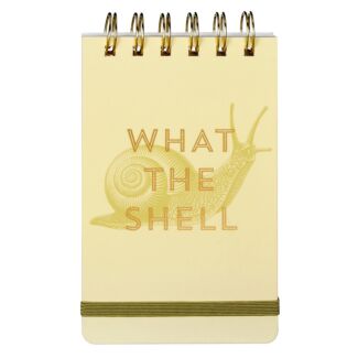 Vintage Sass 'What The Shell' Small Spiral Notepad