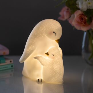 LED Rechargeable Penguin and Baby Lamp