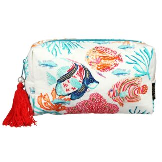 Coral Fish Make Up Bag