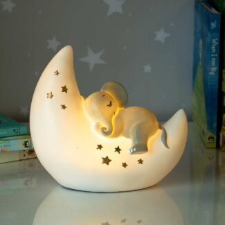 Large Elephant and Moon Lamp