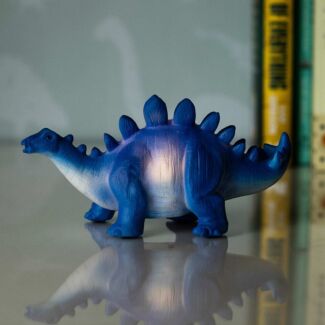 Small LED Blue Stegosaurus Light