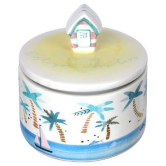 By The Sea Beach Hut Jar with Gift Box