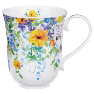 Trailing Flowers Yellow Braemar Shape Mug