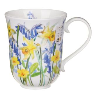 Cottage Flowers Yellow Braemar Shape Mug