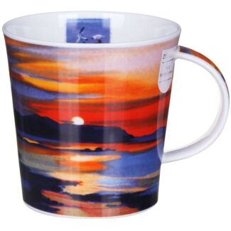 Red Skies Sunset Cairngorm Shape Mug