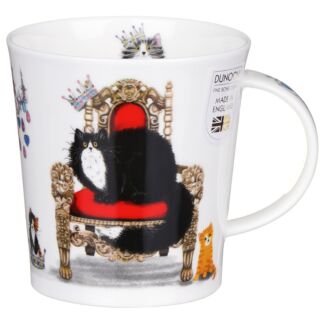 Regal Cats Black & White Lomond Shape Mug