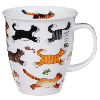 On The Run Cat Nevis Shaped Mug