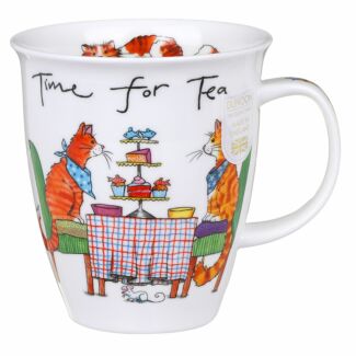 Time For Tea Cat Nevis Shape Mug