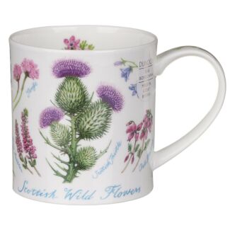 Scottish Wildflowers Orkney Shape Mug