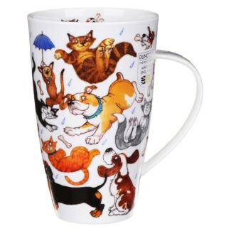 Raining Cats And Dogs Henley shape Mug