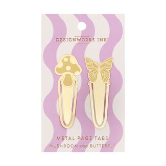 Mushroom & Butterfly Metal Page Tabs