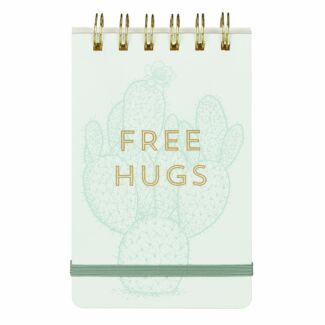 Vintage Sass ‘Free Hugs’ Small Spiral Notepad