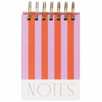 Stripes Spiral Notepad
