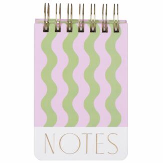 Waves Spiral Notepad