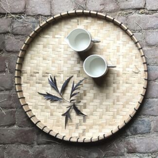 Large Natural Woven Tray