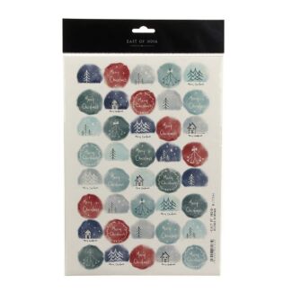 Hand Drawn Cream Christmas Sticker Sheet