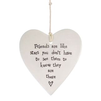 Friends Are Like Stars... Porcelain Heart