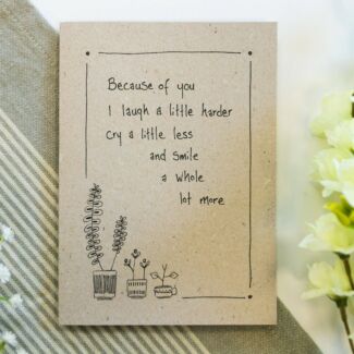 ‘Because of You’ Ink Card
