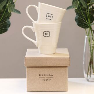 Mr & Mrs Boxed Mug Set