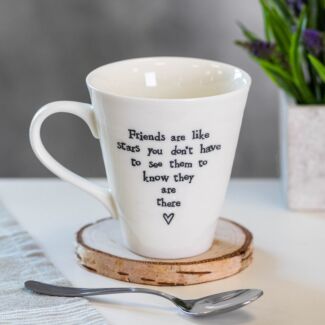 Friends Are Like Stars Porcelain Mug