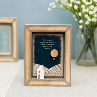 'Distance Means So Little' Box Frame