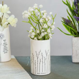 Wild Flowers Porcelain Vase 