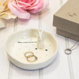 ‘Some Bunny Loves You’ Boxed Jewellery Dish