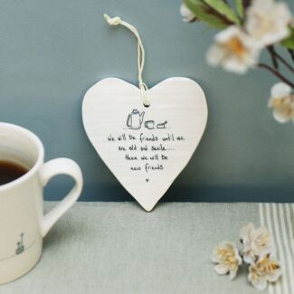 ‘New Friends’ Porcelain Heart