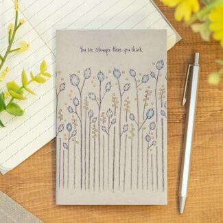 ‘Stronger Than You Think’ Small Lined Notebook