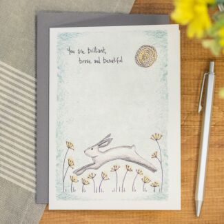 ‘Brilliant, Brave & Beautiful’ Hare Card