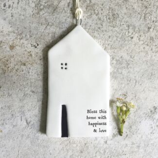 ‘Bless This Home’ Medium House Hanger Porcelain Sign