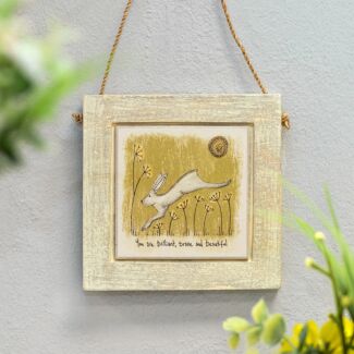 ‘Brilliant, Brave & Beautiful’ Square Wooden Sign