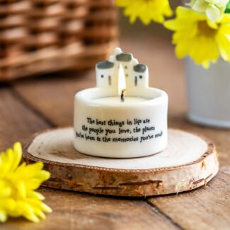 Best Things In Life Candle And Tealight Holder