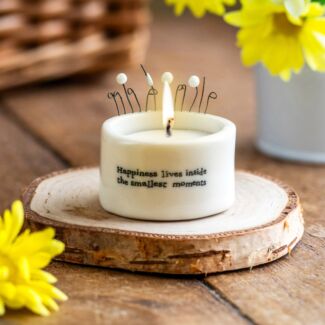 Happiness Lives Inside Candle And Tealight Holder