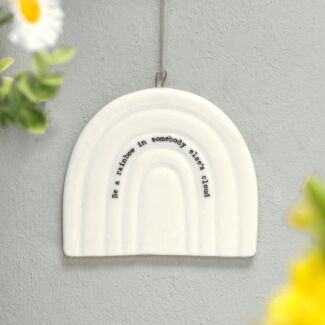 ‘Be A Rainbow’ Rainbow Porcelain Hanger