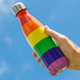 Echo Three Stainless Steel Rainbow Flask