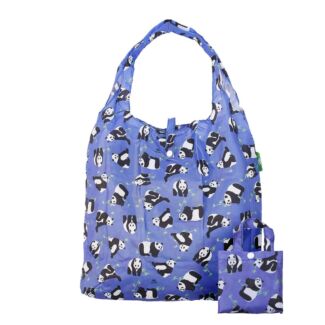 Blue Panda Recycled Foldaway Shopper Bag