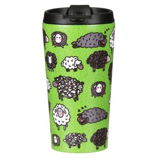 Green Sheep Stainless Steel Travel Coffee Cup