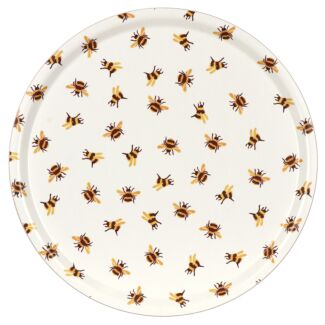 Bumblebees Birch Round Tray